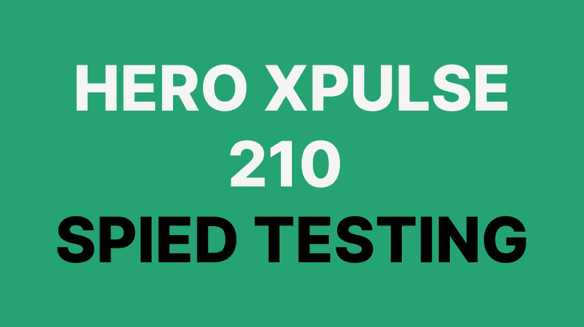 Hero Xpulse 210 Spied Testing